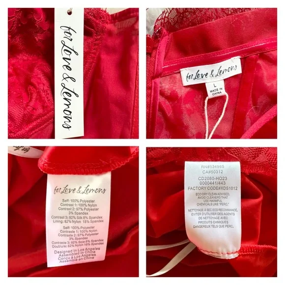 New! FOR LOVE & LEMONS Bustier Gown / Corset Lace Maxi Dress - Picture 15 of 15